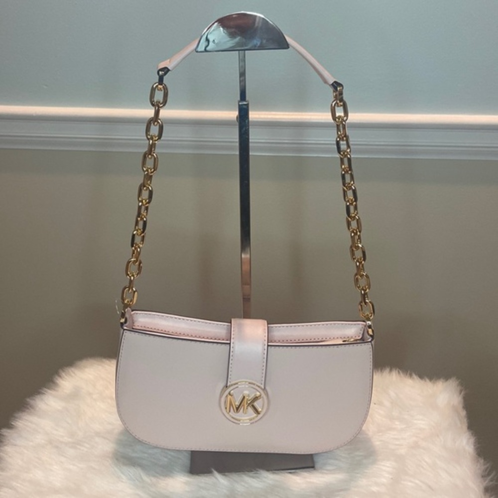 SOLD✨✨NEW MICHAEL KORS PINK & GOLD BAG - Picture 1 of 8